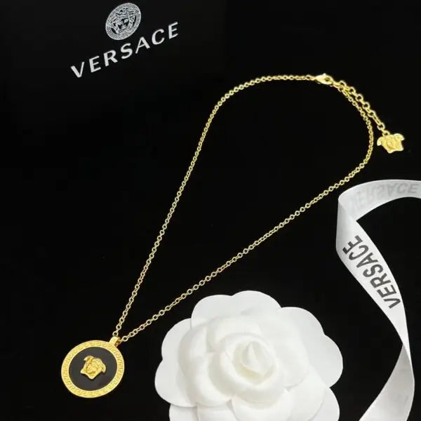 Versace Jewelry | La Medusa Crystal Medallion Necklace