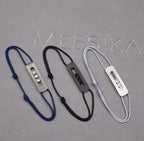 Messika Jewelry | Blue Titanium Cord Bracelet Natural Titanium Diamonds