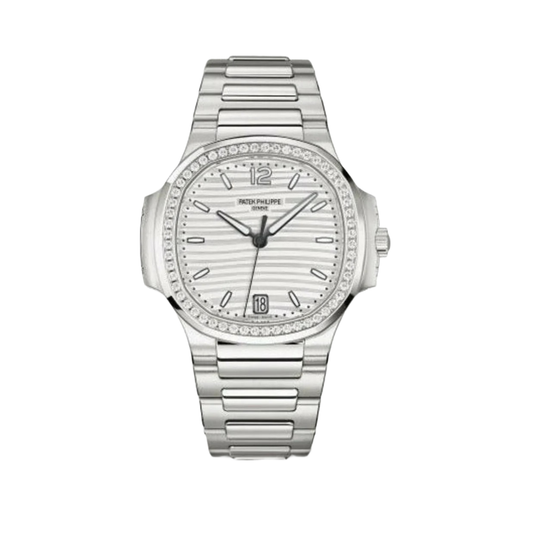 Patek Philippe Watch | Nautilus White Dial Silver