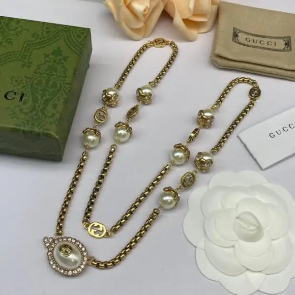 Gucci Jewelry | GG Black Bead Chain Bracelet Gold