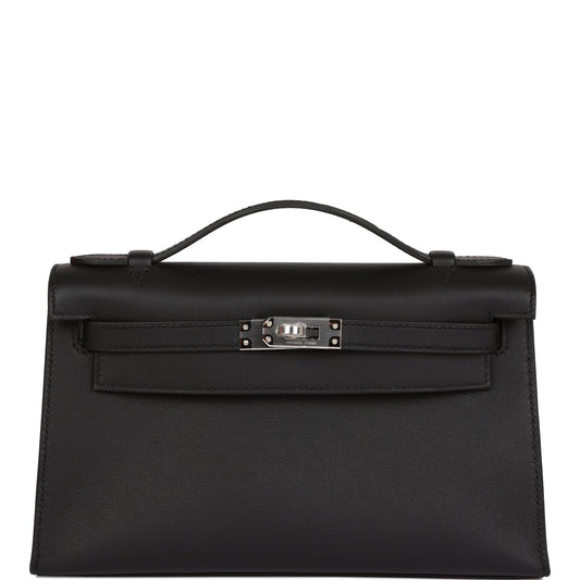 Hermès Bag | Kelly Pochette Black Swift