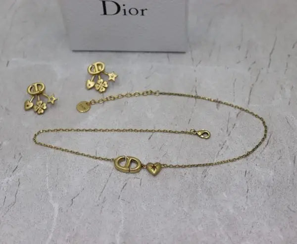 Dior Jewelry | CD Star Pearl Layered Necklace Gold