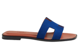 Hermes Slipper | Oran Bleu Smalt