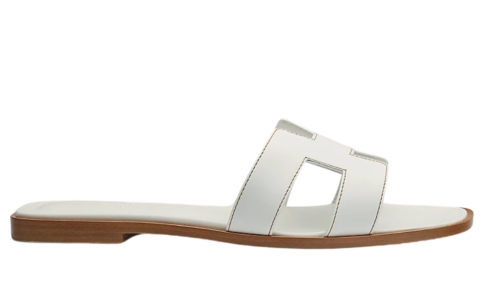 Hermes Slipper | Oran White