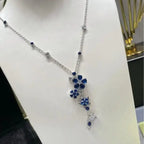 Van Cleef & Arpels Jewelry | Silver Blue Sapphires Diamonds