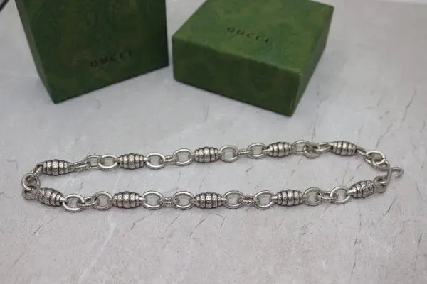 Gucci Jewelry | Chunky Chain Necklace Bracelet Set Silver