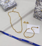 Dior Jewelry | CD Beaded Bracelet Chain Gold