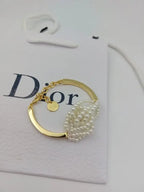 Dior Jewelry | Pearl Cuff Bracelet Gold Silver