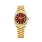 Rolex Watch | Datejust Red Diamond Bezel