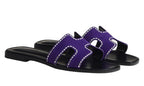 Hermes Slipper | Oran Violet Majorette
