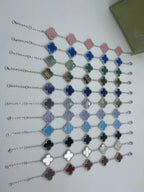 Van Cleef & Arpels Jewelry | Alhambra Bracelet Collection Silver