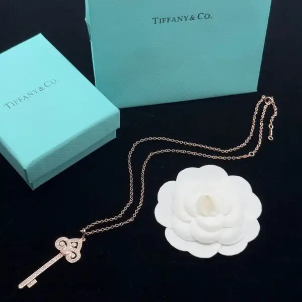 Tiffany & Co. Jewelry | Lock Shape Necklace Set Trio Gold Silver Pink Gold