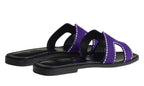 Hermes Slipper | Oran Violet Majorette