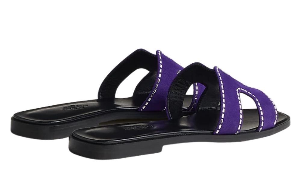 Hermes Slipper | Oran Violet Majorette