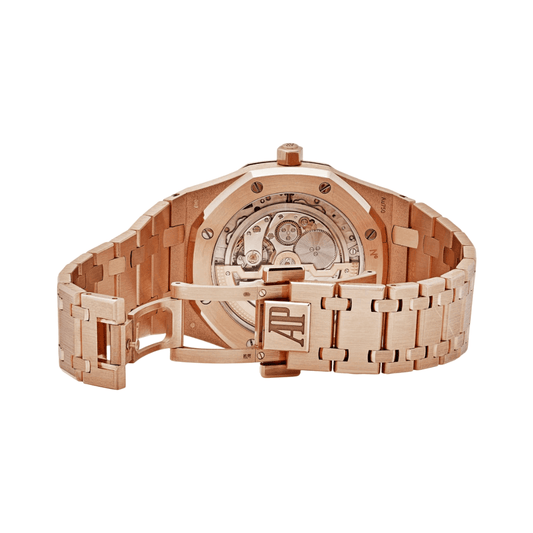 Audemars Piguet | Royal Oak Rose Gold Blue Dial - Free & Fast UAE Shipping