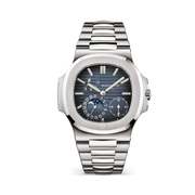 Patek Philippe Nautilus Dark Blue Dial Silver Tone Watch premium replica - image 1