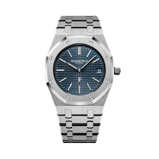 Audemars Piguet Watch | Royal Oak Extra-Thin Smoked Blue Dial