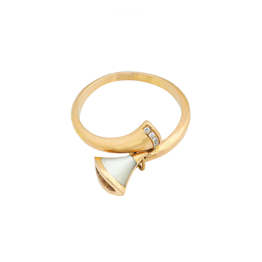 Bvlgari Jewelry | 18K-Yellow Gold Diamonds MOP Diva's Dream Ring