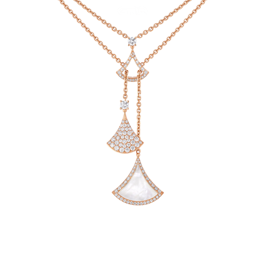 Bvlgari Jewelry | 18K Rose Gold Divas Dream Diamond Necklace