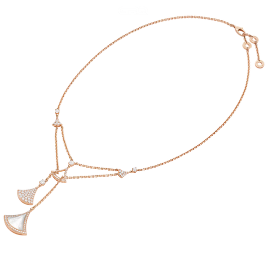 Bvlgari Jewelry | 18K Rose Gold Divas Dream Diamond Necklace
