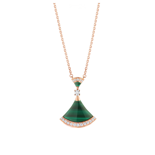 Bvlgari Jewelry | 18kt Rose Gold Pendant Set Diamond Necklace