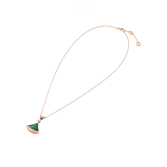 Bvlgari Jewelry | 18kt Rose Gold Pendant Set Diamond Necklace