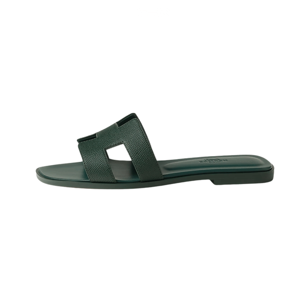 Hermès Slipper | Oran Green Calfskin