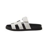 Hermes Slipper | Chypre White Leather