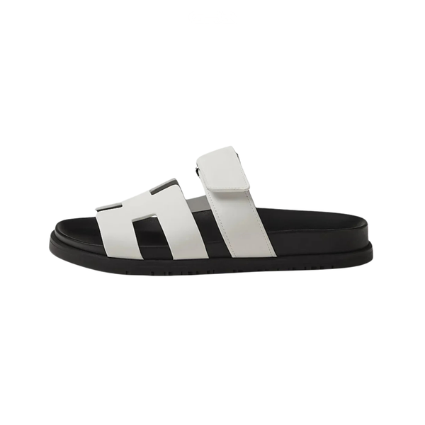Hermes Slipper | Chypre White Leather