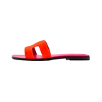 Hermes Slipper | Oran Orange Goatskin