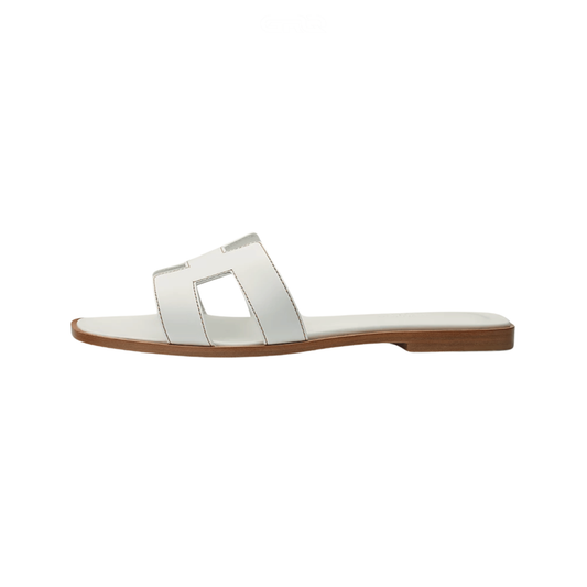 Hermes Slipper | Oran White