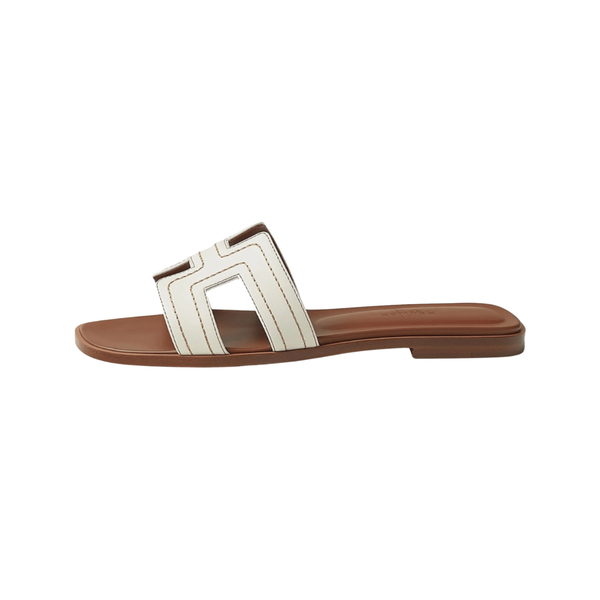 Hermès Slipper | Oran White