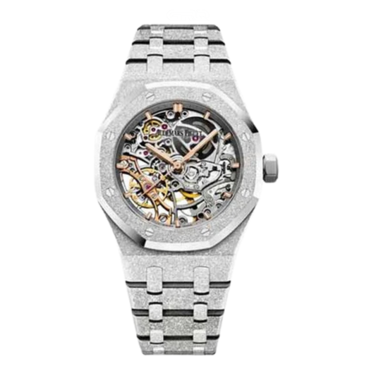 Audemars Piguet Watch | Royal Oak Selfwinding White Gold Diamond Bezel Black Dial