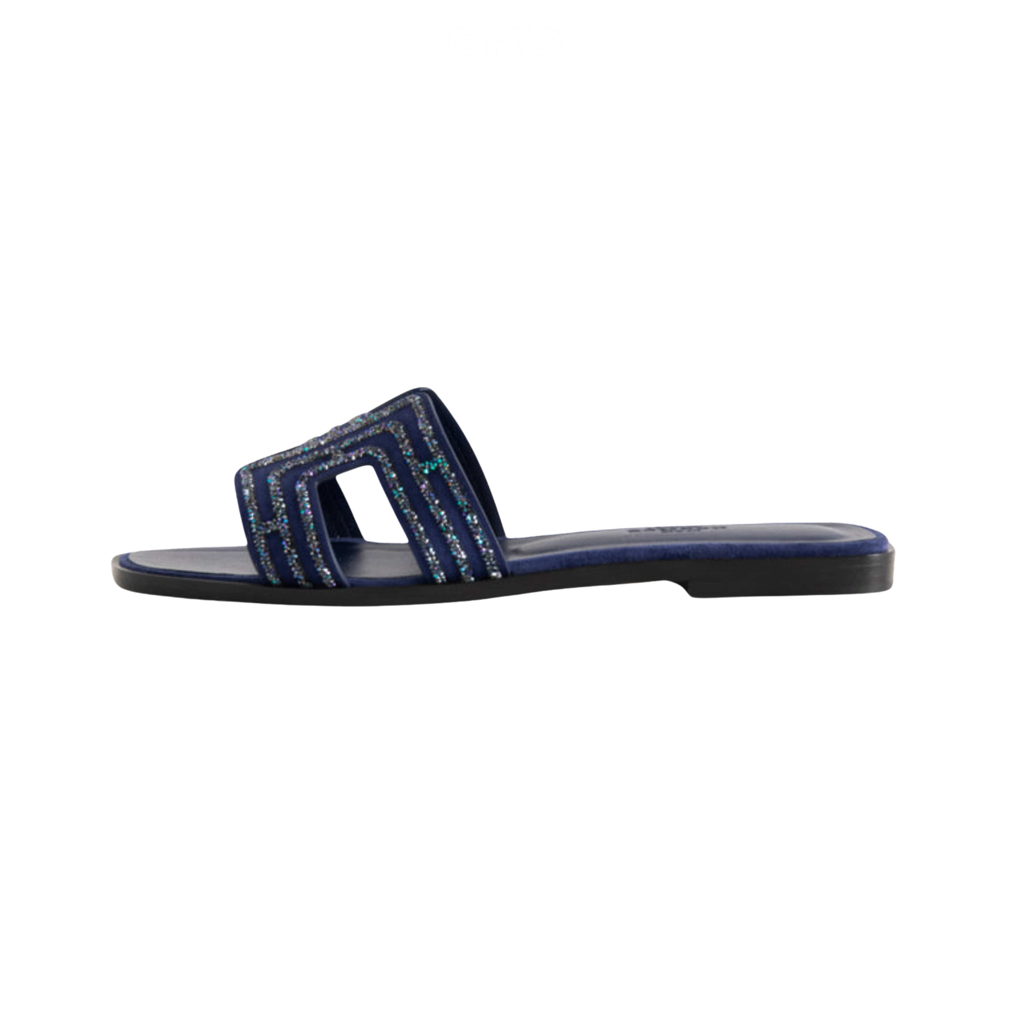 Hermès Slipper | Oran Navy Blue Suede