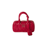 Miu Miu Arcadie Matelassé Nappa Leather Mini Wallet – Red premium replica - image 1