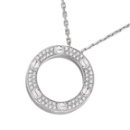 Cartier Jewelry | Love Pendant Paved Necklace