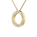 Cartier Jewelry | Love Pendant Paved Necklace