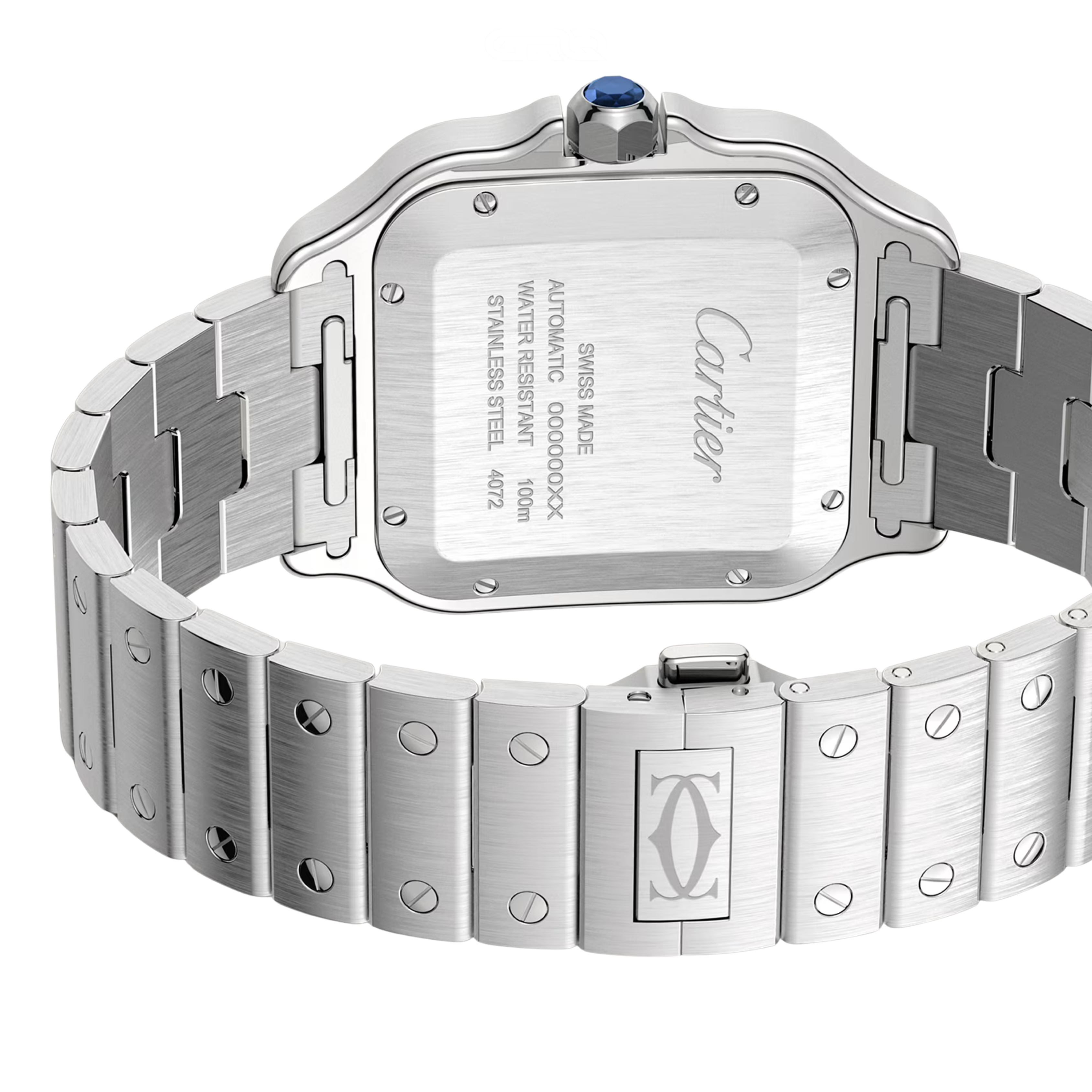 Cartier Watch | Santos De Cartier Large Green Dial Stainless Steel