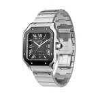 Cartier Watch | Santos de Cartier Stainless Steel With Green Sunburst Dial