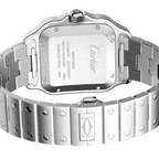 Cartier Watch |  Santos de Cartier silver & Graduated Green Dial