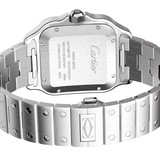 Cartier Watch |  Santos de Cartier silver & Graduated Green Dial