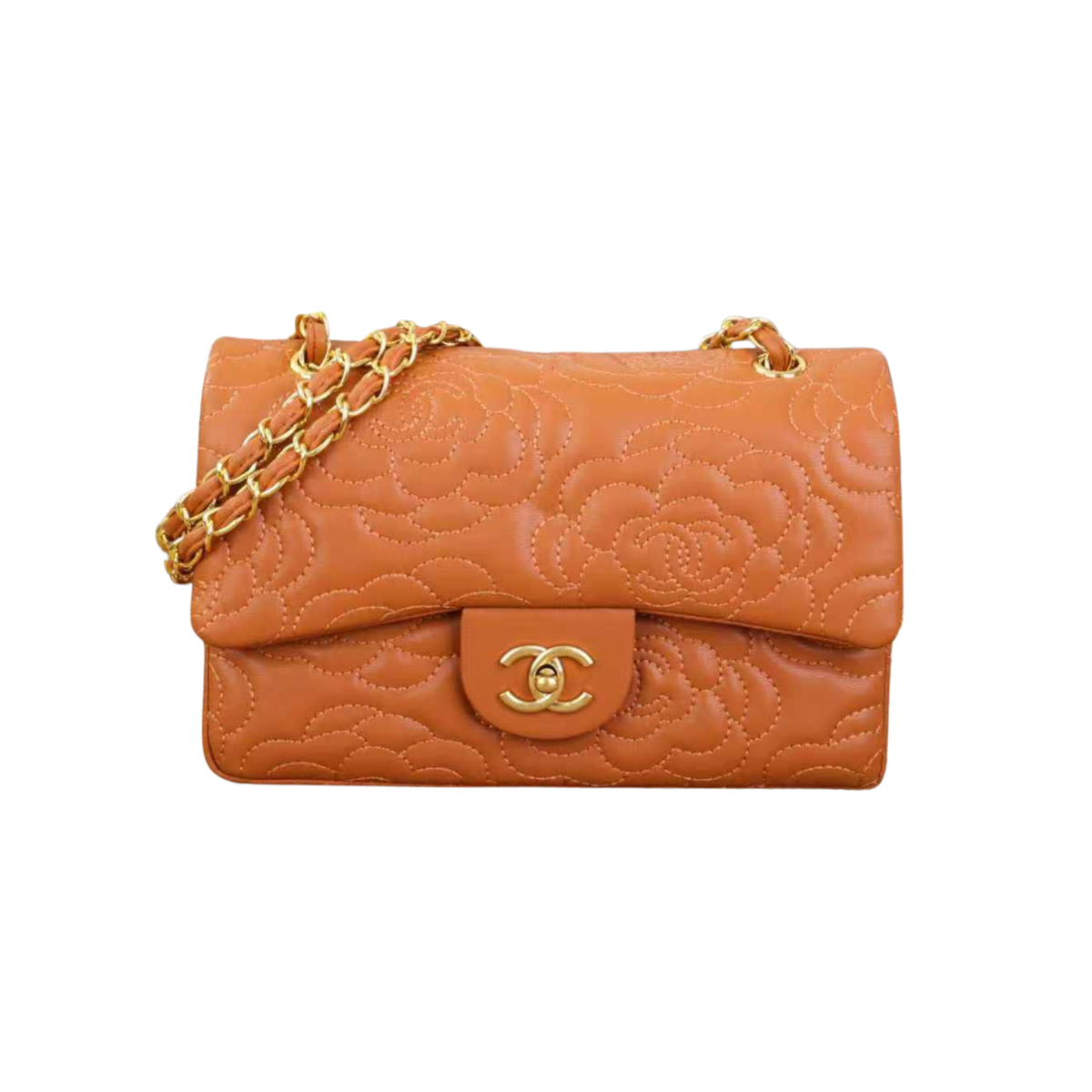 Chanel Camellia Embossed Flap Bag premium replica - image 1