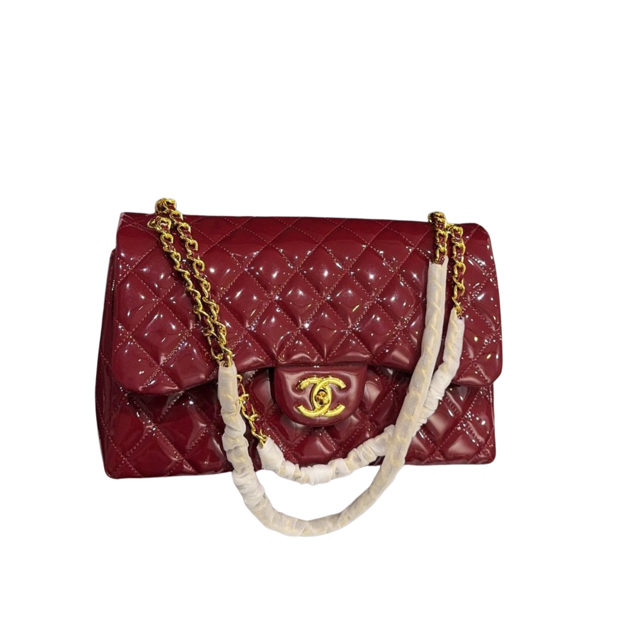 Chanel Classic Flap Burgundy Bag premium replica - image 1