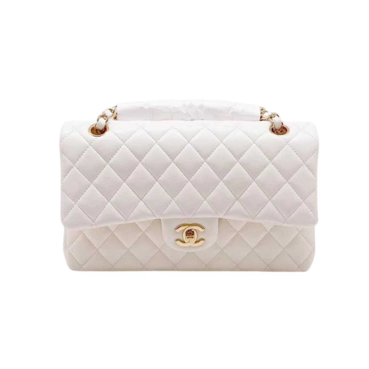 Chanel Classic Flap White Bag premium replica - image 1