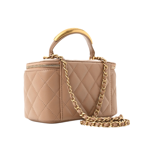 Chanel Bag | Small Vanity Case Chain Beige