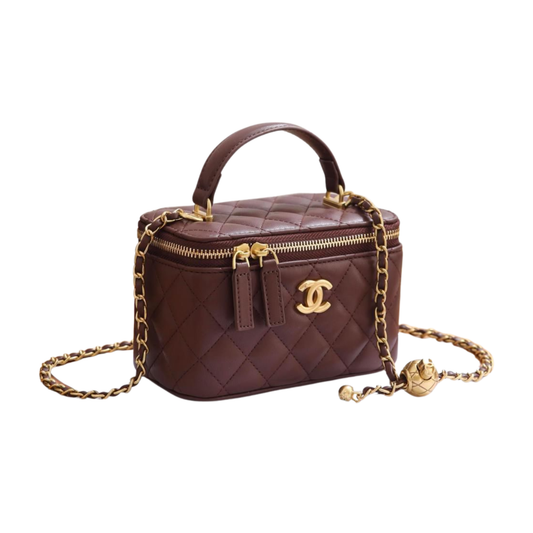 Chanel Bag | Small Vanity Case Chain Burgundy