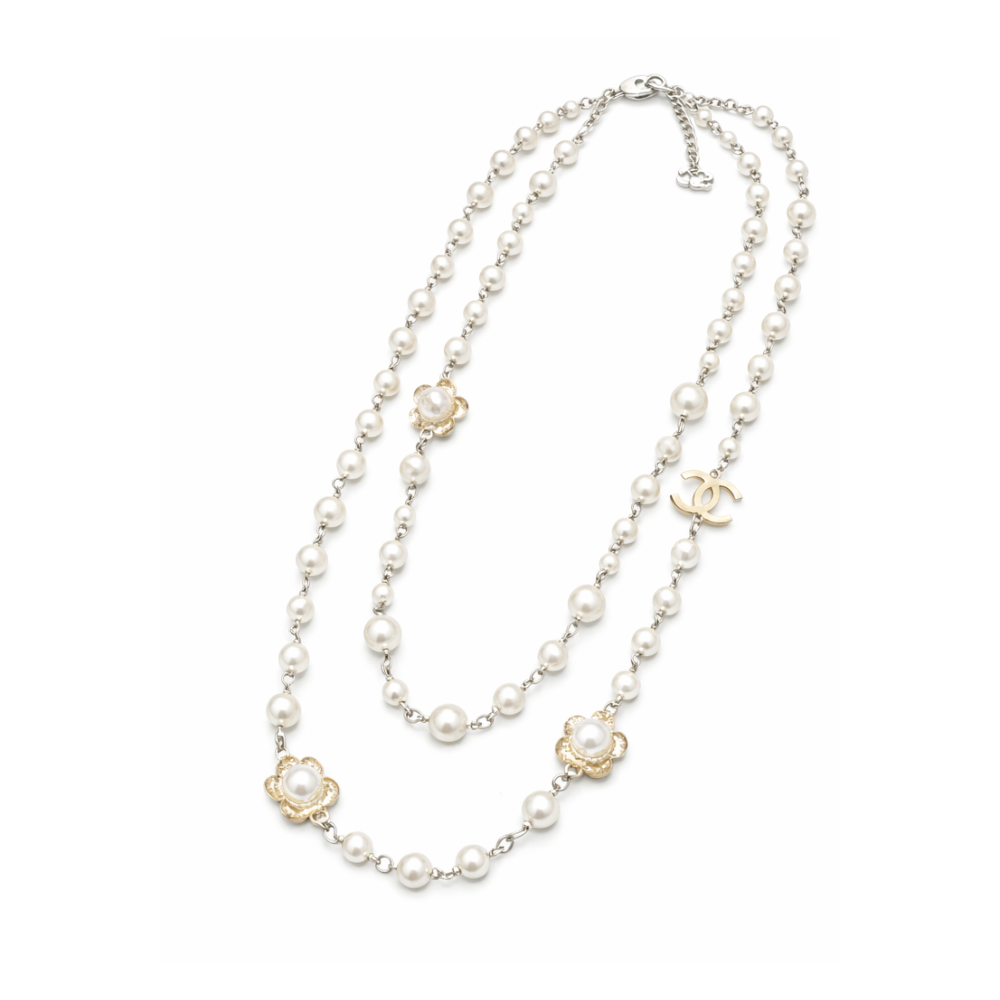 Chanel Jewelry | CC Logo Multi Stone Brooch Set Gold Finish