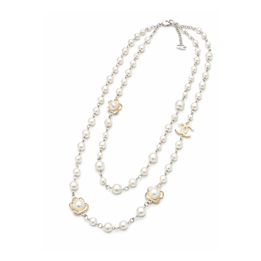 Chanel Jewelry | CC Logo Multi Stone Brooch Set Gold Finish