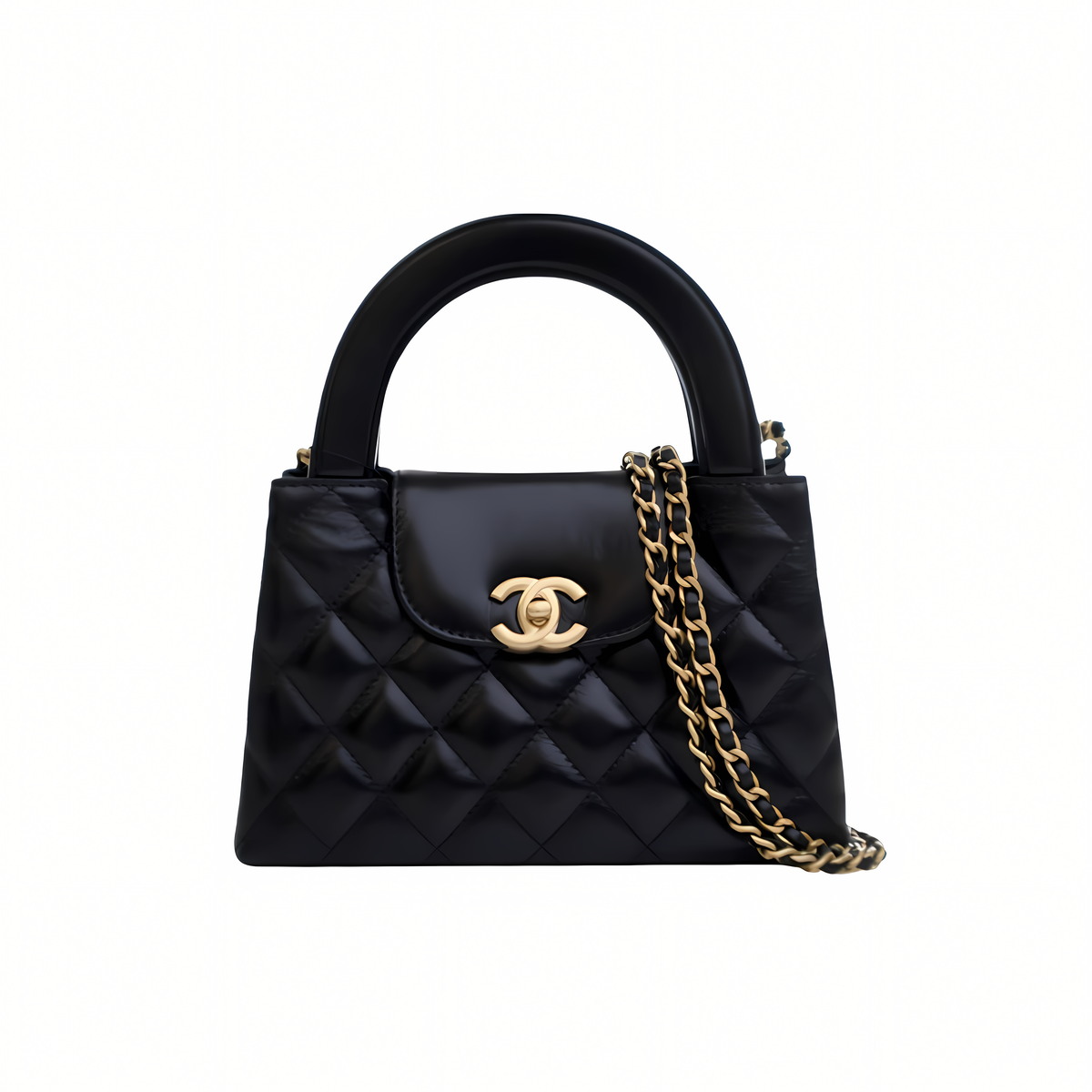Chanel Small Kelly Mini Shopping Shiny Bag premium replica - image 1