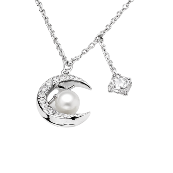 Chanel Comète Geode Pendant Necklace White Diamond Jewelry